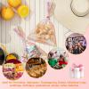 Cellophane Treat Bags,120pcs Cellophane Bags with 120pcs Ties,6x9 Inch Iridescent Holographic Candy Bags Cookie Goodie Bags Party Favors Bags for Weddings Birthday Christmas Thanksgiving Halloween view 4