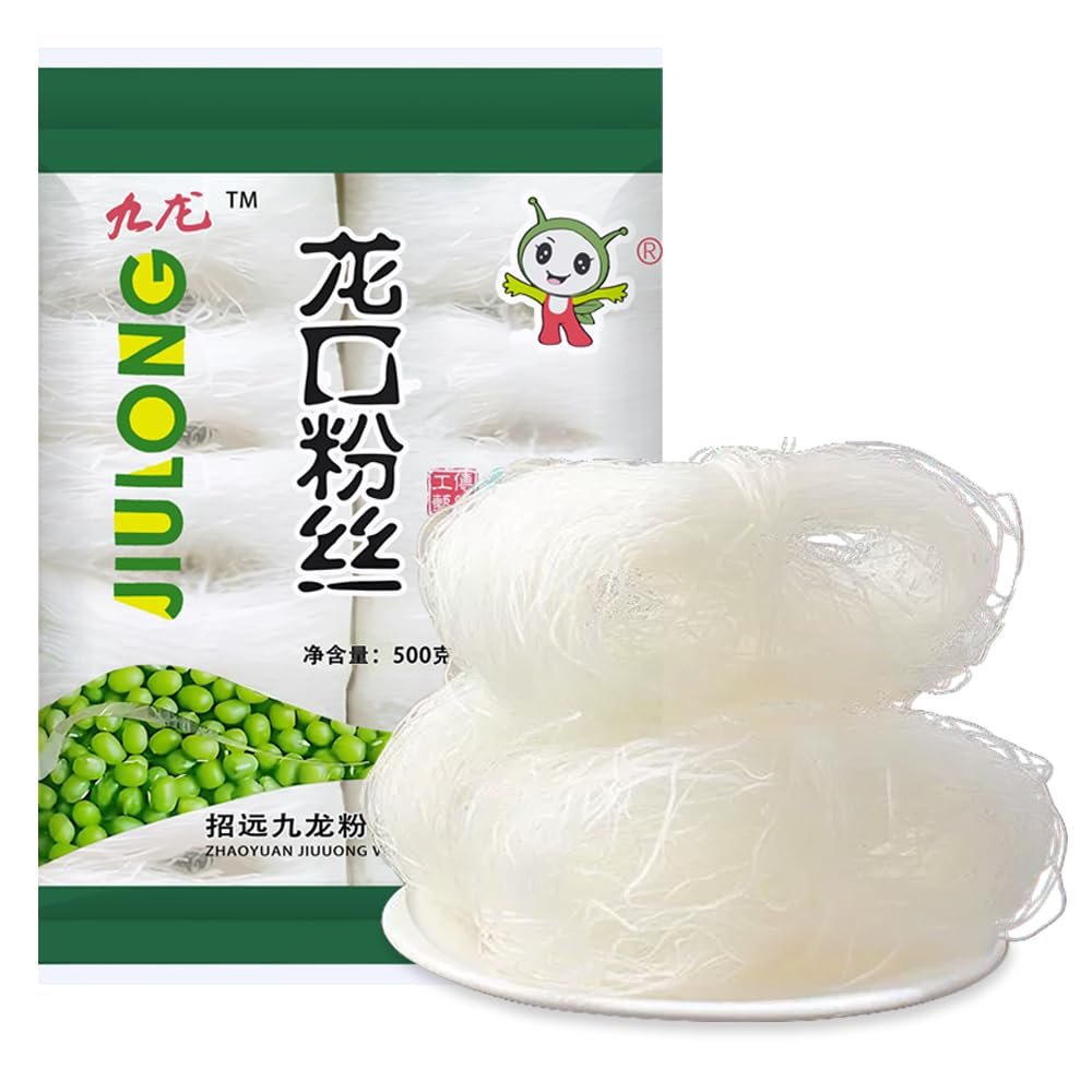 17.64oz Longkou Vermicelli Bean Thread Thin Noodles-Cold Mixed Soup And Other Flavors Glass Noodle-Vermicelli Noodles Smooth And Chewy