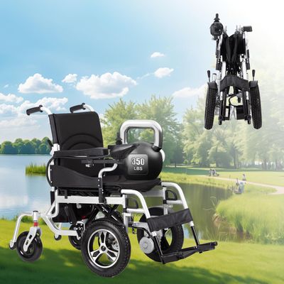 25 Miles Long Travel Range Electric Wheelchair for Adults Intelligent Motorized Wheelchair Lightweight Foldable All Terrain Power Wheelchair for Seniors with Front 500W Motor - Ships from USA