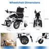 25 Miles Long Travel Range Electric Wheelchair for Adults Intelligent Motorized Wheelchair Lightweight Foldable All Terrain Power Wheelchair for Seniors with Front 500W Motor - Ships from USA view 2