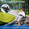25 Miles Long Travel Range Electric Wheelchair for Adults Intelligent Motorized Wheelchair Lightweight Foldable All Terrain Power Wheelchair for Seniors with Front 500W Motor - Ships from USA view 4