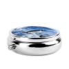 Snow Mountain Penguin Pill Box 3 Compartment Small Pill Case for Purse & Pocket Decorative Metal Medicine Case Travel Pillbox Round Pill Organizer Vitamin Container Unique Gift view 4