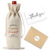 Respiratory Therapist Gifts Wine Bag with Thank You Card Appreciation Gifts Christmas Birthday Gifts for Respiratory Therapist RT Gift for Adult Employee Pulmonology Nurse Coworker view 1