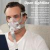 Full Face CPAP Mask, Comfort Series Nasal CPAP Mask, Reuse Full Cover Mask Replacement Accessory Includes Headgear Strap, Frame, Elbow and Nasal Cushion, Covers Nose and Mouth(L) view 3