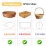 COQOFA 10 Pieces Large Cello/Cellophane Bags 18x30 Inches Clear Basket Gift Bags Gold Star Printed OPP Plastic Cellophane Wrap for Baskets Gift Packaging with Gold Pull Bows view 4