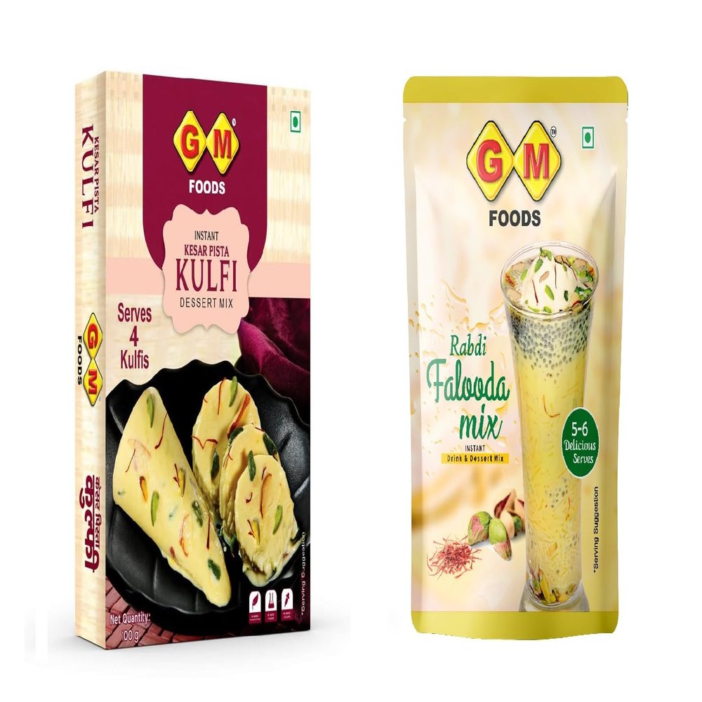 KESAR PISTA KULFI 100 GRAM AND RABDI FALOODA 160 GRAM (COMBO OF 2)