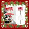 11 Pcs Christmas Cake Topper Decorations Merry Christmas Cake Toppers Winter Xmas Cake Decoration Cute HO HO HO Snowflake Cake Decor Butterfly Christmas Tree Elk Red White Gold Cake Decorations view 4