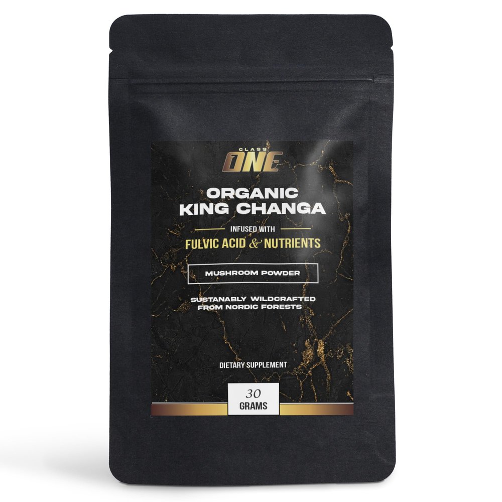 CLASS ONE King Changa Mushroom Complex  Immune & Wellness Support Supplement  Non-GMO & Gluten-Free  60 Capsules