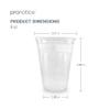 Pronotice 9oz Translucent Individually Wrapped Plastic Cup, Case of 1000 view 3