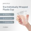 Pronotice 9oz Translucent Individually Wrapped Plastic Cup, Case of 1000 view 4