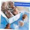 FOMIYES 100pcs Waterproof Cellophane Wraps Roll Diy Craft Sheets Transparent Candy Wrapping Paper for view 3