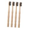 Anneome 4pcs Soft Bristle Toothbrush Bamboo Toothbrushes for Home Travel Camping view 1