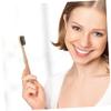 Anneome 4pcs Soft Bristle Toothbrush Bamboo Toothbrushes for Home Travel Camping view 3
