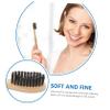 Anneome 4pcs Soft Bristle Toothbrush Bamboo Toothbrushes for Home Travel Camping view 4