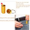 10 Pcs Portable Pill Case First Aid Pill Container Mini Pill Container Waterproof Aluminum Keychain Pill Case Keychain for Medications, Vitamins and Supplements (Red) view 4