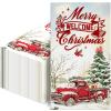100Pcs Disposable Christmas Truck Guest Paper Napkins for Decorative Christmas Party Supplies view 1