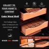 YQDDM 70L Electric Cigar Humidor Cabinet, Storage 400 Counts Cigar Humidor Cabinet 4 Layer, Humidity & Temperature Control view 4