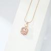 BIAIHQIE Cremation Jewelry for Ashes for Women Heart Flower Shape Pendant Urn Necklace Keepsake Human Pet Funeral Memorial Gift-Rose Gold-White view 2