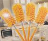 2 Lightweight Microfiber Telescopic Duster (Grey and Orange) view 1