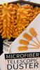 2 Lightweight Microfiber Telescopic Duster (Grey and Orange) view 2
