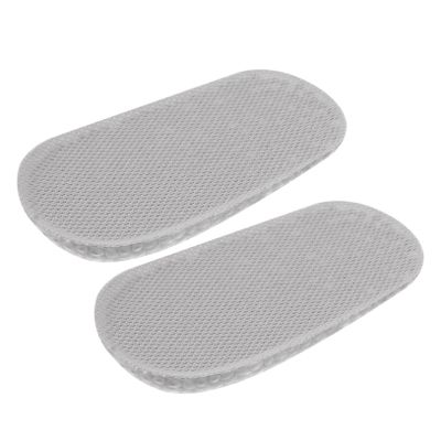 Ipetboom Invisible Height Increase Insoles for Men and Women Breathable Shockproof Heel Lift Inserts Stylish Grey Half Pads for Comfortable Use