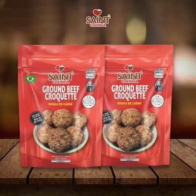 Saint Coxinha's Family Recipe - Ground Beef Croquette - Just Warm it! (2 packs)