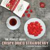 CRISPY DRIED STRAWBERRIES 2.47 oz (70g) VIETFARMFOOD: Freeze-dried, no sugar added, naturally sweet and sour. Nutritious, pure, and crunchy. Great for snacking, toppings, desserts, or healthy gifting. view 3