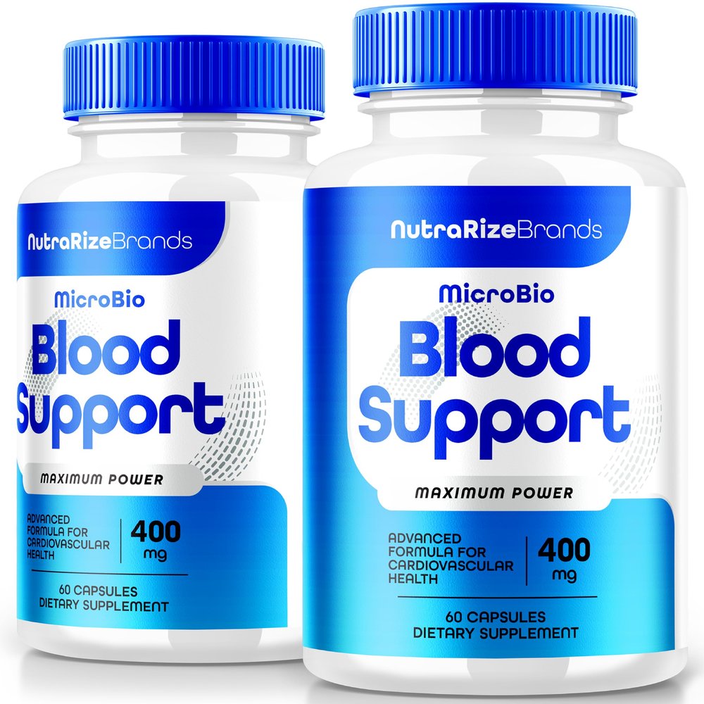 (2 Pack) MicroBio Blood Support  Natural Daily Formula for General Wellness & Balance  Plant-Based Capsules for Nutritional Balance & Circulation Support (120 Capsules)