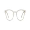 eyebobs - Waylaid | Premium Reading Glasses for Men and Women | Round Frame for Average Faces, Milky White, 1.00 view 1