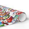 Christmas Alphabet Characters Wrapping Papers, 3x sizes, ABC Christmas Wrapping Paper Roll, Christmas Kids Wrapping Paper view 3