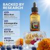 Clean Nutra Organic Maca Root Liquid Drops with Ashwagandha, Fenugreek, Beet Root and L-Arginine Liquid Multivitamin for Women and Men - Adapto Drive view 3