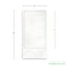 4" x 8" Custom Disposable Guest Hand Towels - Soft, 3-Ply Personalized Towels for Weddings, Events, and Hospitality - Eco-Friendly and Absorbent - 50 Count view 2