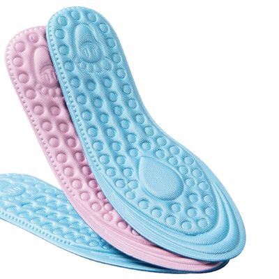 4 Pairs Memory Foam Massage Shoe Insoles High Elastic Shoe Pads for Kids Children Sport