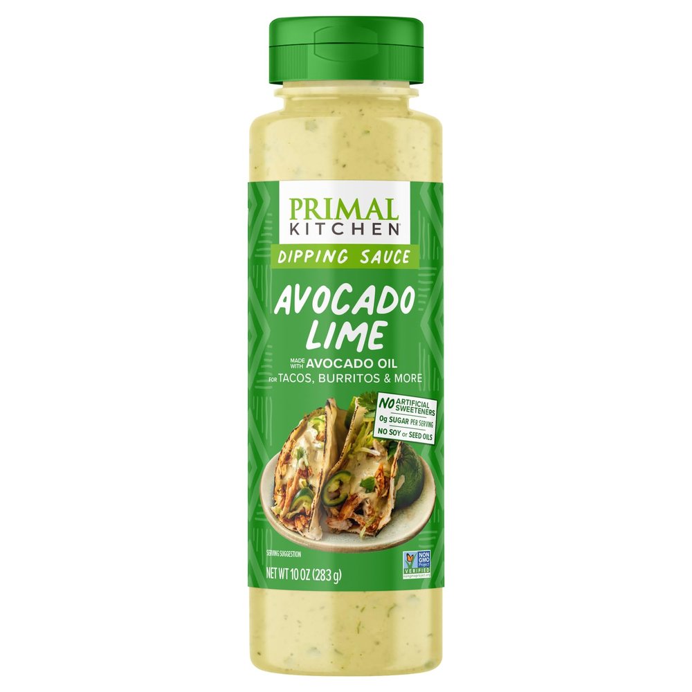 Primal Kitchen Dipping Sauce, Avocado Lime, Keto & Paleo Friendly, Gluten Free & Non-GMO, 10 Ounce (Pack of 6)