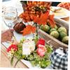 ANDRESLAD Artificial Silk Rose Garland Centerpiece Wedding Table Decorations Floral Candle Ring Wreath view 3