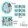Suzy the Sailor Happy Birthdad Edible Icing Sheets- Assorted Image Cake Toppers-Frosting Sheets- Cookies- Cupcake Toppers (8 inch round) view 3
