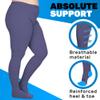 (3 Pairs) Extra Wide Compression Tights for Women Circulation 20-30mmHg - Opaque Graduated Support Compression Pantyhose for Swelling, Post Surgery - Purple, 4X-Large - A204PR7-3 view 4