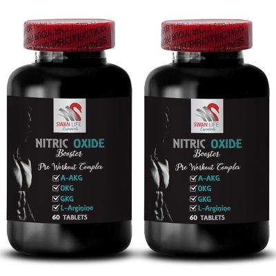 Nitric oxide supplements for men - NITRIC OXIDE BOOSTER - Exercise fuel, Stamina support, Muscle focus, Energy support, Fitness boost, Performance formula, Training blend 2 Bottle 120 Tablets