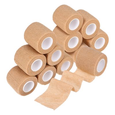 12 Rolls Cohesive Bandages Self Adhesive Wraps for Pets