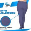 (3 Pairs) Plus Size Compression Pantyhose for Women 20-30mmHg - Opaque Graduated Compression Hose for Lymphedema, Leg Pain, Swelling, Edema - Purple, 3X-Large - A204PR6-3 view 3