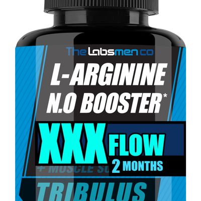 THELABSMENCO L Arginine Nitric Oxide Supplements for Men - Happy Wife, Happy Nights Help Increase Blood Flow Circulation, Muscle Pump Pre Workout, Male Endurance w/Tribulus - 2 Mons