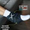 Ankle Hot/Cold Wrap - Gel Ice Pack for Pain Relief, Achilles Tendonitis, Top of Foot and Heel, Sprained Ankle view 3