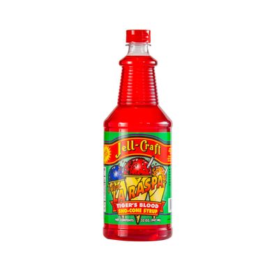 1-Pack Shaved Ice Syrup - Tigers Blood Flavor, Coffee, Slushie, Soda, and Drink Mixes 32oz Bottles 15680-32OZ-Tigers Blood-1PK-2D