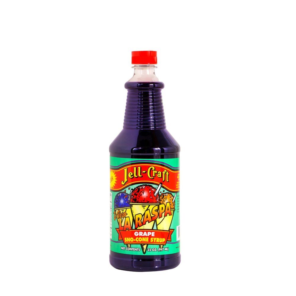 1-Pack Shaved Ice Syrup - Grape Flavor, Coffee, Slushie, Soda, and Drink Mixes 32oz Bottles 15680-32OZ-Grape-1PK-2D