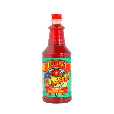 1-Pack Shaved Ice Syrup - Cherry Flavor, Coffee, Slushie, Soda, and Drink Mixes 32oz Bottles 15680-32OZ-Cherry-1PK-NF