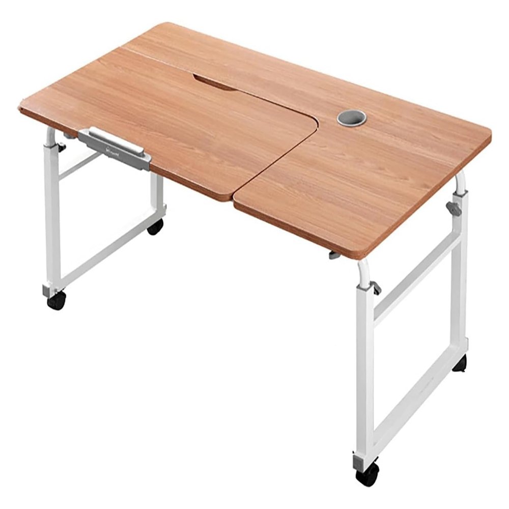 TYCQFCL Overbed Table with Wheels Adjustable Height Table,Hospital Bed Table,Chair Cart,Laptop Desk for Bed,Recliner Table,Perfect for Hospital Families