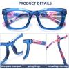 SIGVAN Oprah Style Reading Glasses for Women, Blue Light Blocking Oversized Square Computer Readers with Spring Hinge (6 Mix, 1.5, multiplier_x) view 4