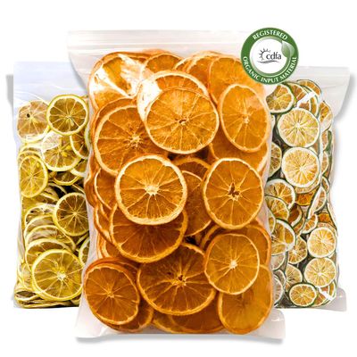 3 POUND-PACK | Cocktail Garnish (Variety Box) for Bars and Restaurants | Dehydrated ORANGE, LEMON & LIME Citrus Slices 3x1lbs | Speakeasy Premium Craft Cocktail & Beverage Garnish - ORANGE, LEMON & LIME Cocktail Garnish 3lbs-Pack for Tea, Beverages, 