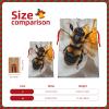 Bgshjvf Bee On Honeycomb Linen Gift Bag With Rope Drawstring Closure,With Kraft Paper Elevators,For Christmas,Birthdays,Parties view 4