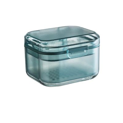2024 New 3 Tier Braces Case Retainer Orthodontic Organizer Drainage Layered Portable, Braces Organizer is not only for braces but also for decorative ites.1pcs (Blue)